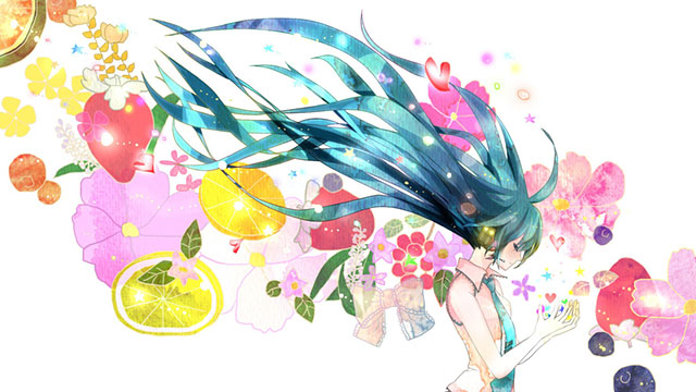 初音ミク カラフルで綺麗なイラスト壁紙 ボカロ画像