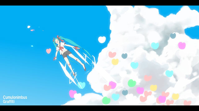 初音ミク 綺麗な青空の可愛いイラスト壁紙 ボカロ画像