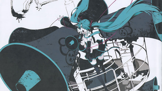 初音ミク 恋は戦争の高画質なイラスト壁紙画像 ボカロ曲