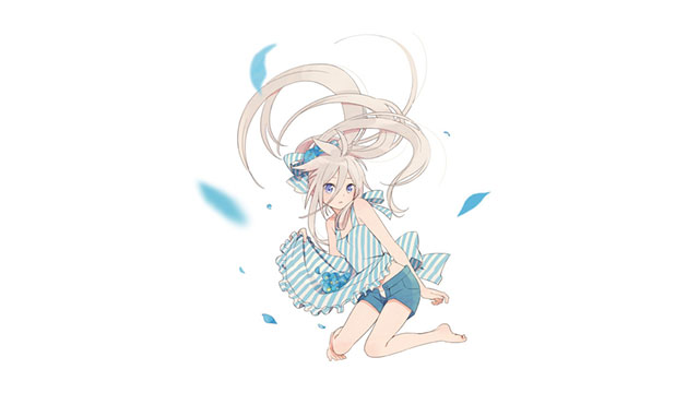 Ia シンプル白背景のかわいいイラスト壁紙 ボカロ画像