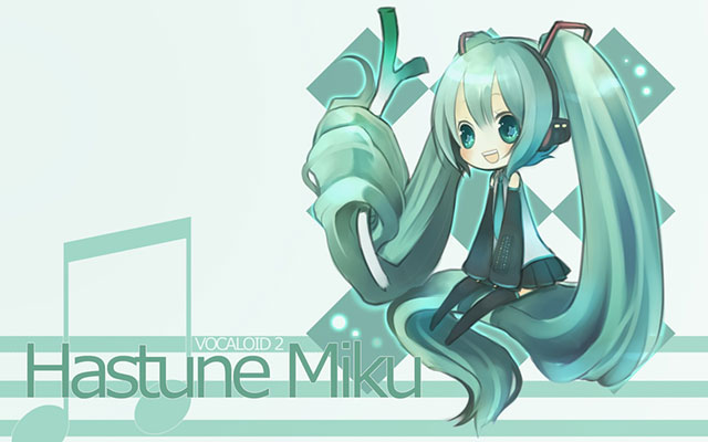 初音ミク ねぎとミクの可愛いイラスト画像 ボカロ壁紙