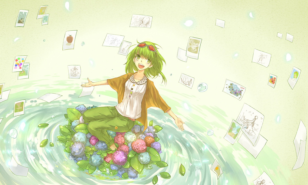 Gumi 花とグミの可愛いイラスト壁紙 ボカロ画像