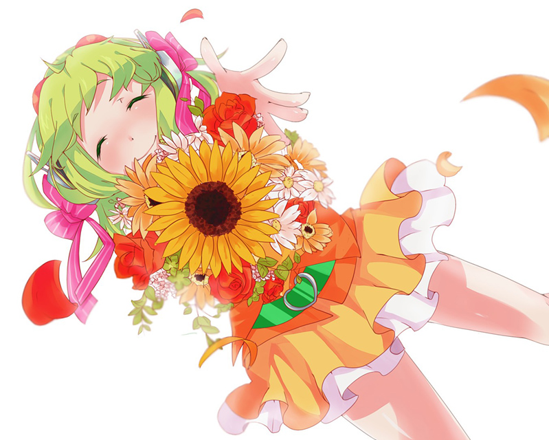 Gumi 花とグミの可愛いイラスト壁紙 ボカロ画像