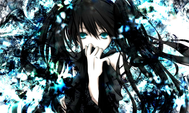 初音ミク 黒ミクの高画質でかっこいいイラスト壁紙 ボカロ画像