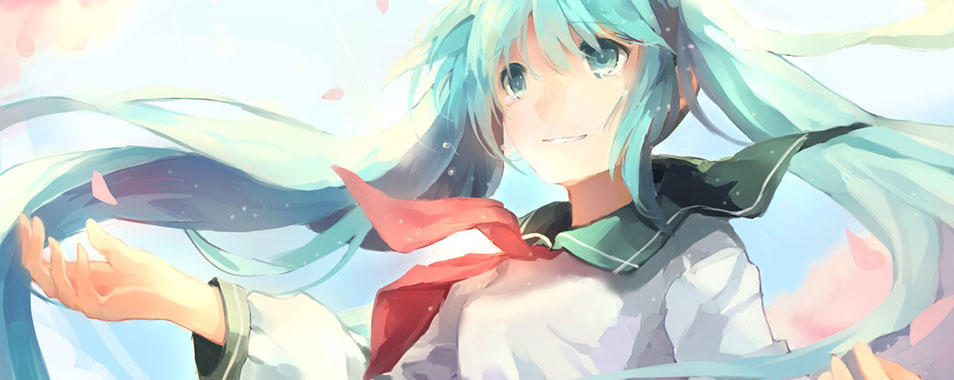 初音ミク パステルカラーの高画質なイラスト壁紙 ボカロ画像