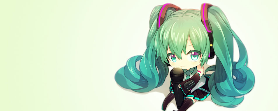 初音ミク ちびミクの高画質なイラスト壁紙 ボカロ画像