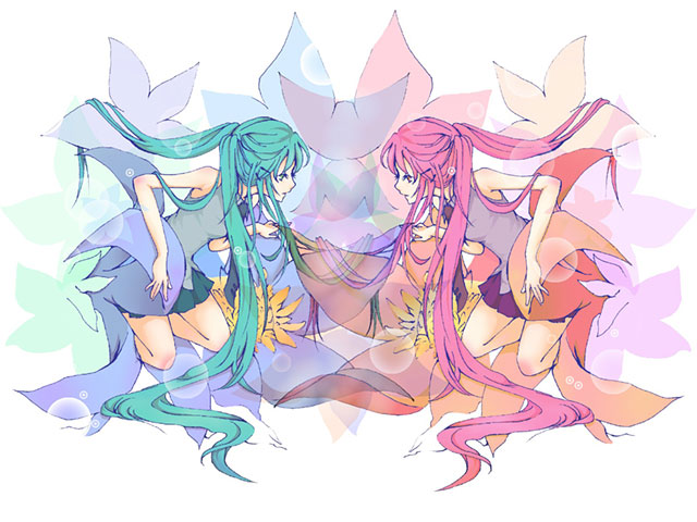 初音ミク いろんなミク綺麗なイラスト壁紙 ボカロ画像