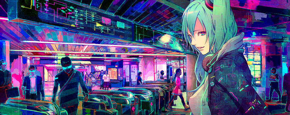 初音ミク カラフルで高画質なイラスト壁紙 ボカロ画像