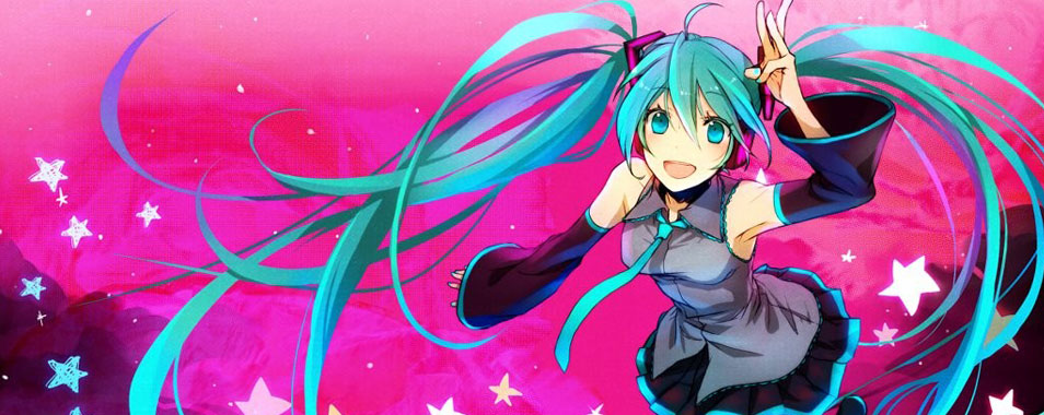 初音ミク 星柄デザインの可愛いイラスト画像 ボカロ壁紙