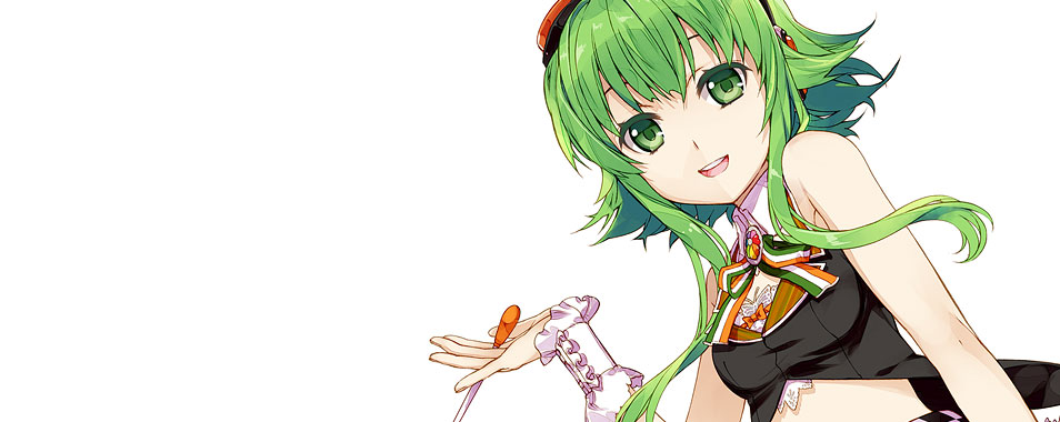 Gumi グミの白背景のシンプルなイラスト壁紙 ボカロ画像